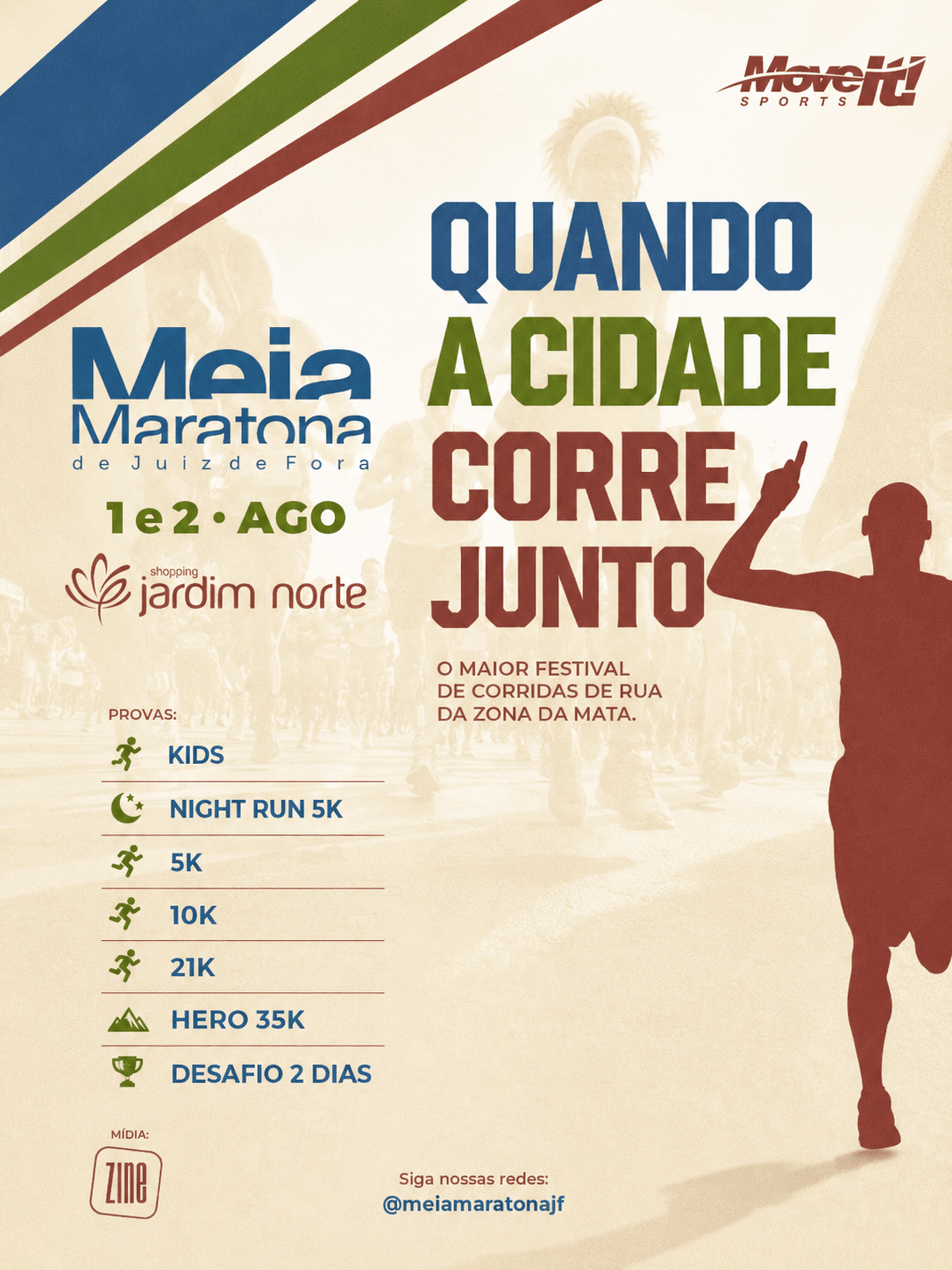Meia Maratona de Juiz de Fora 2026 — 1 e 2 de agosto